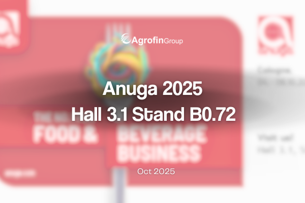 Agrofin estará presente en Anuga 2025